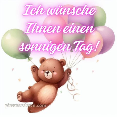 Ich wünsche ihnen einen schönen tag alternative bild Teddybär kostenlos
