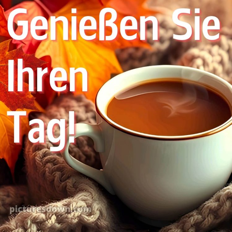 Ich wünsche ihnen einen schönen tag alternative bild Blätter kostenlos