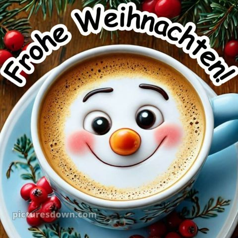 Ich wünsche Ihnen frohe Weihnachten bild Kaffee kostenlos