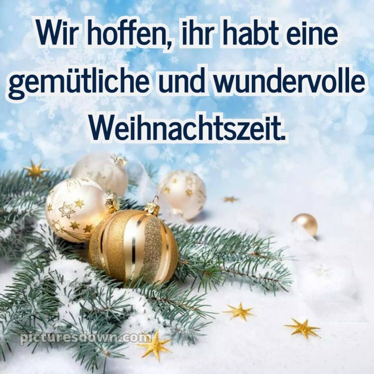 Ich wünsche Ihnen frohe Weihnachten bild Schnee kostenlos