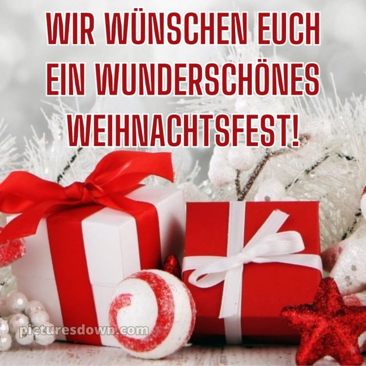 Ich wünsche Ihnen frohe Weihnachten bild Geschenke kostenlos