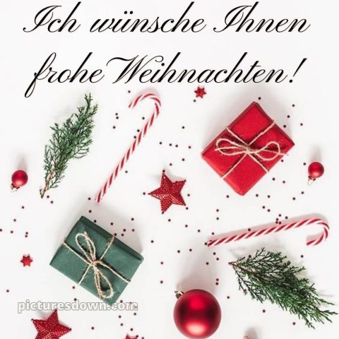 Ich wünsche Ihnen frohe Weihnachten bild Geschenke und Süßigkeiten kostenlos