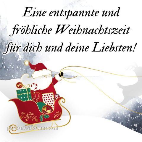 Ich wünsche Ihnen frohe Weihnachten bild Weihnachtsmann kostenlos