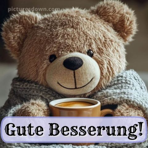Ich wünsche ihnen gute besserung bild Teddybär kostenlos