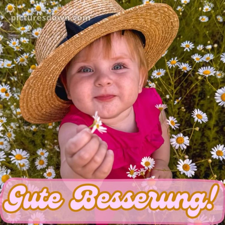 Ich wünsche ihnen gute besserung bild Kind kostenlos