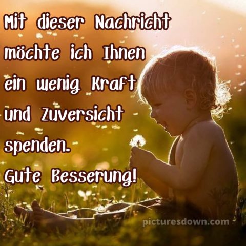 Ich wünsche ihnen gute besserung bild Junge kostenlos