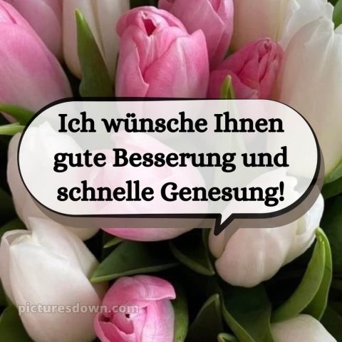 Ich wünsche ihnen gute besserung und schnelle genesung bild Bouquet kostenlos