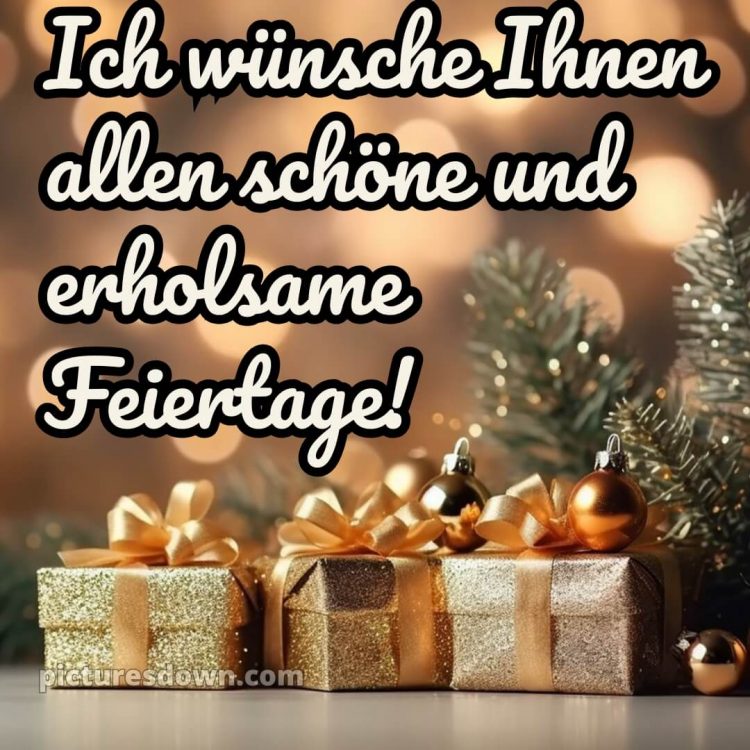 Ich wünsche ihnen schöne feiertage bild Bögen kostenlos