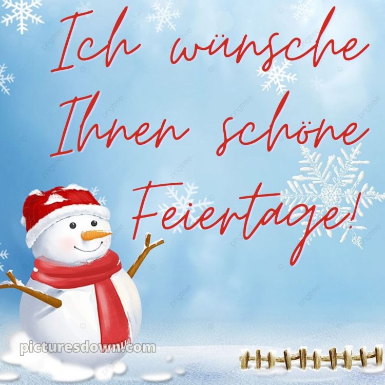 Ich wünsche ihnen schöne feiertage bild Halstuch kostenlos