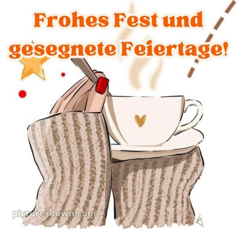 Ich wünsche ihnen schöne feiertage bild Kaffee kostenlos