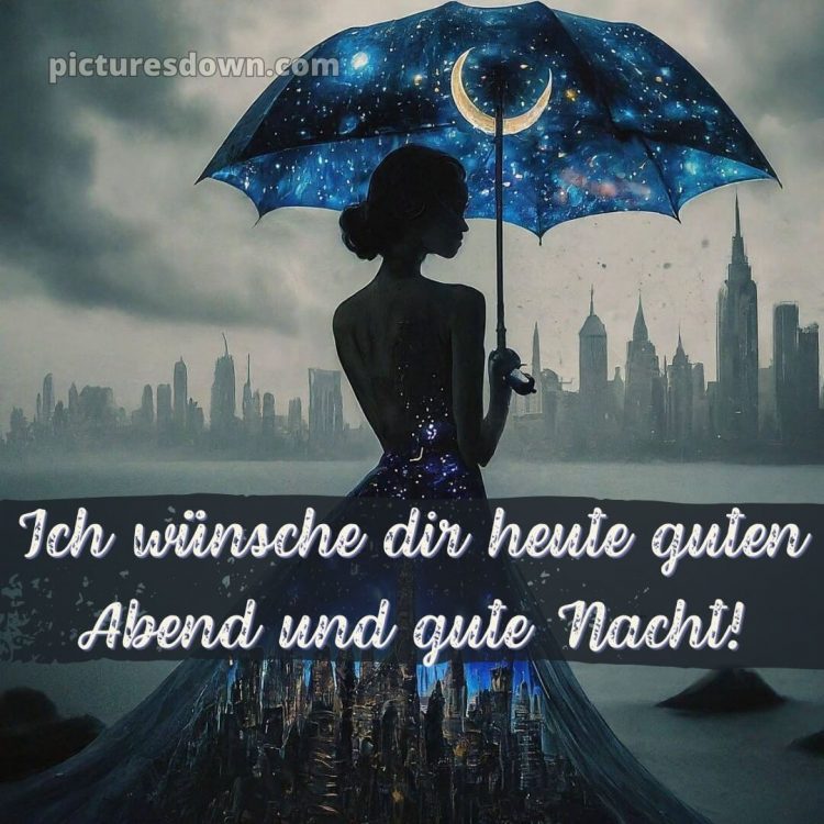Guten abend gute nacht bilder für whatsapp bild Regenschirm kostenlos