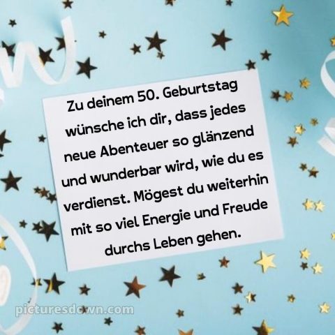 Kurze glückwünsche zum 50. geburtstag bild Sterne kostenlos