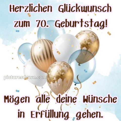 Kurze glückwünsche zum 70. geburtstag bild Wolken kostenlos