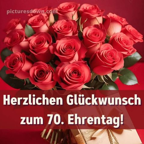 Kurze glückwünsche zum 70. geburtstag bild Strauß kostenlos