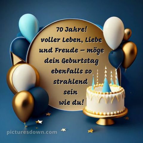 Kurze glückwünsche zum 70. geburtstag frau bild Luftballons kostenlos