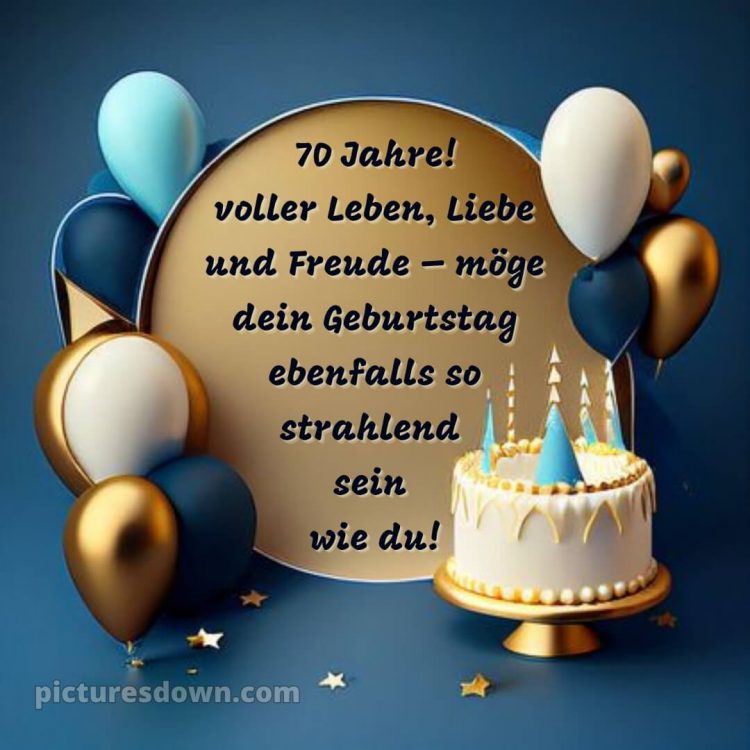 Kurze glückwünsche zum 70. geburtstag frau bild Luftballons kostenlos