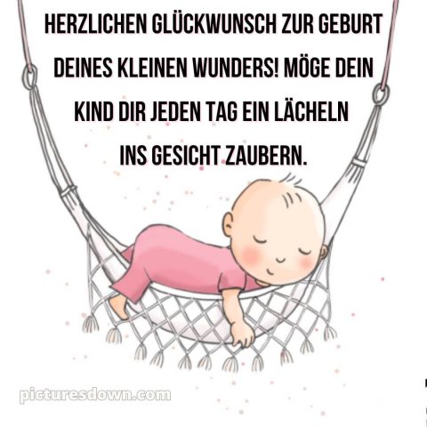 Kurze glückwünsche zur geburt bild Traum kostenlos
