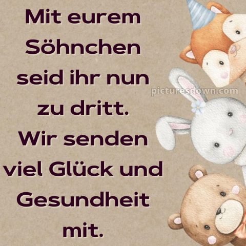 Kurze glückwünsche zur geburt eines jungen bild Tiere kostenlos