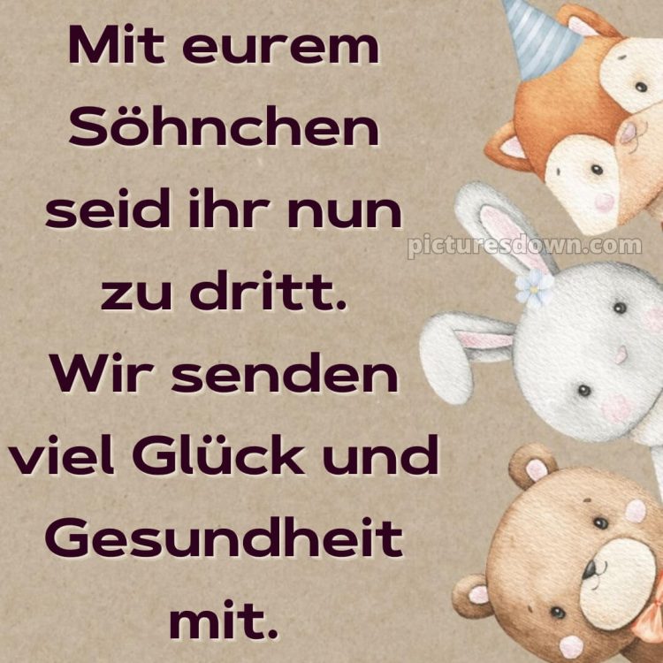 Kurze glückwünsche zur geburt eines jungen bild Tiere kostenlos