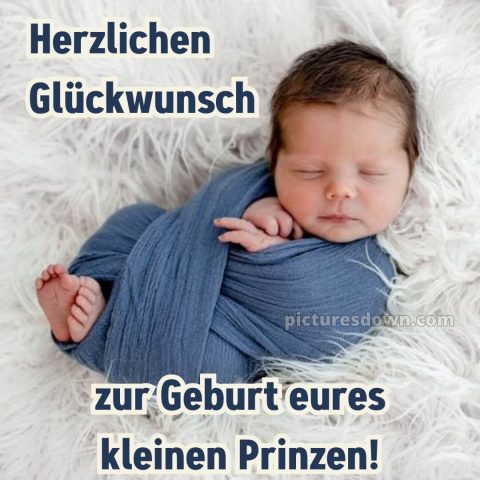 Kurze glückwünsche zur geburt eines jungen bild süßer Traum kostenlos
