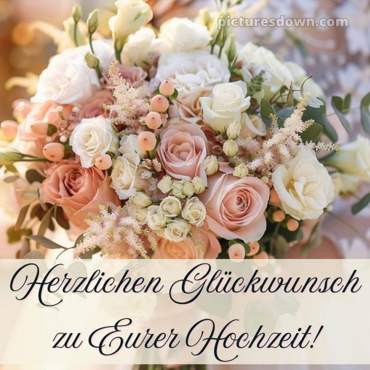 Kurze glückwünsche zur hochzeit kostenlos bild Bouquet kostenlos