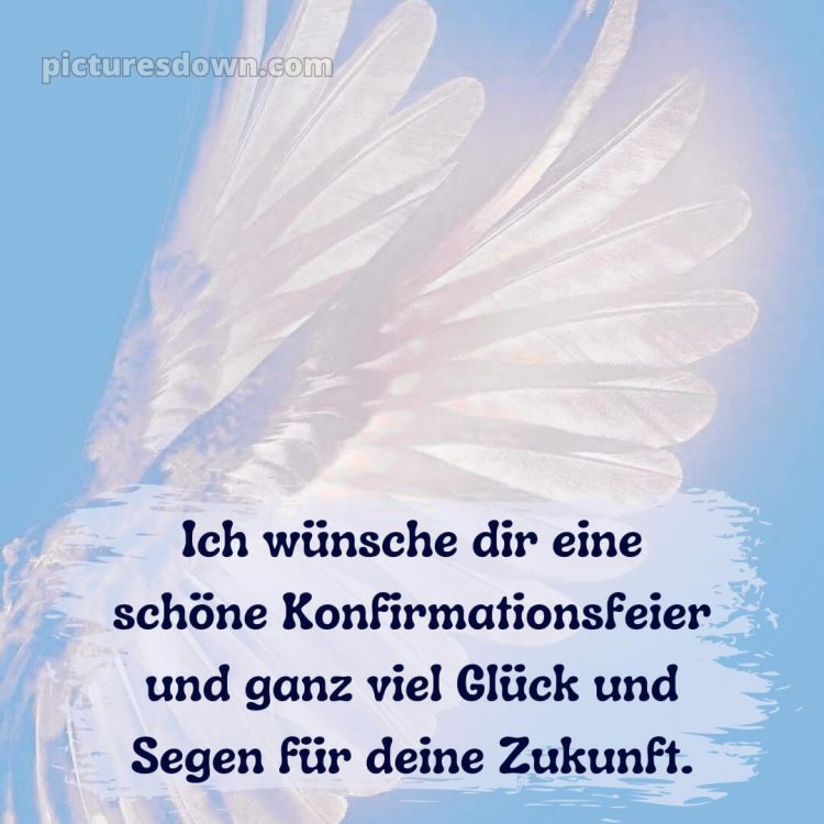Kurze glückwünsche zur konfirmation bild Flügel kostenlos