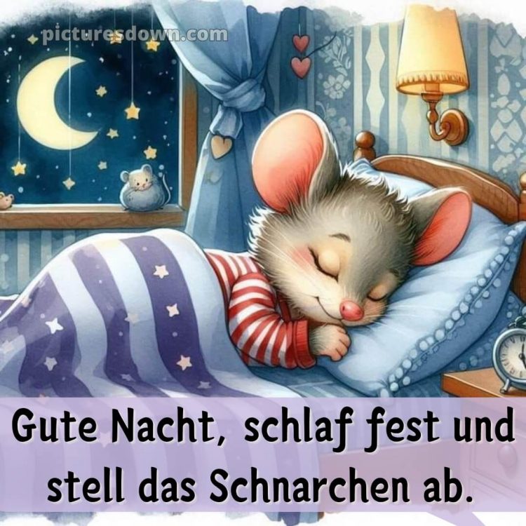 Lustige gute nacht bilder für whatsapp bild Maus kostenlos
