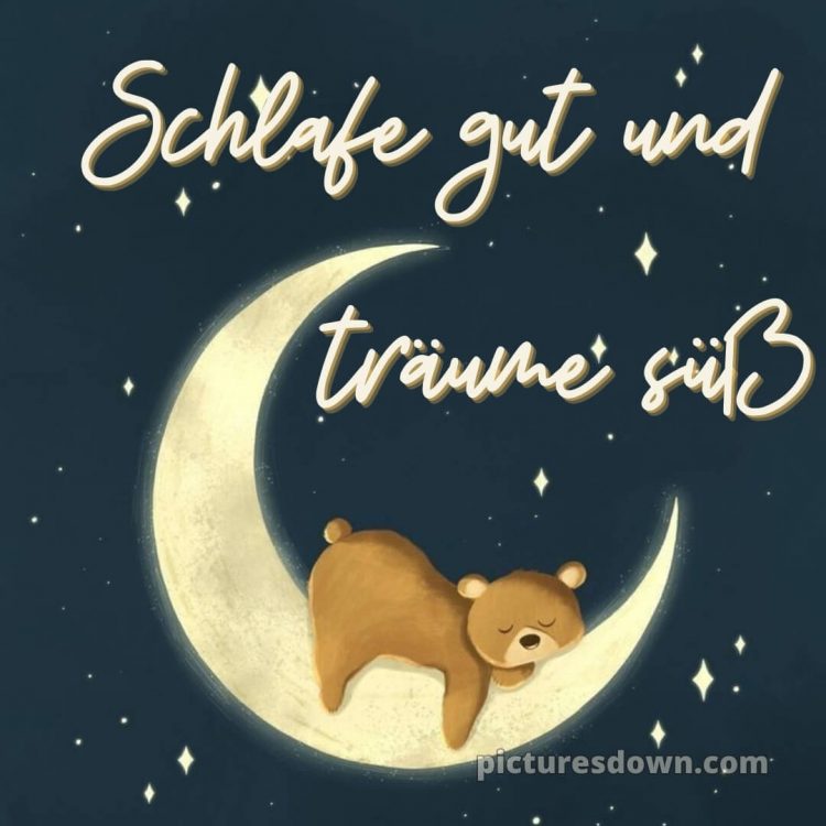 Lustige gute nacht bilder für whatsapp bild Mond kostenlos