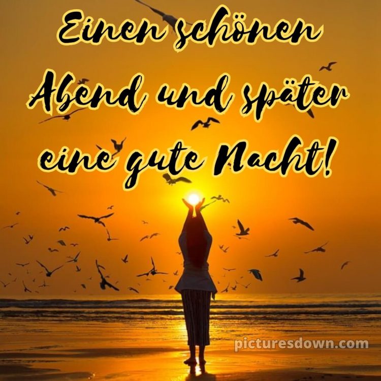 Schönen abend und später eine gute nacht bilder kostenlos whatsapp bild Strand kostenlos