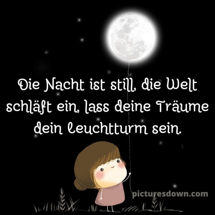 Süß gute nacht bilder für whatsapp bild kleines Mädchen kostenlos