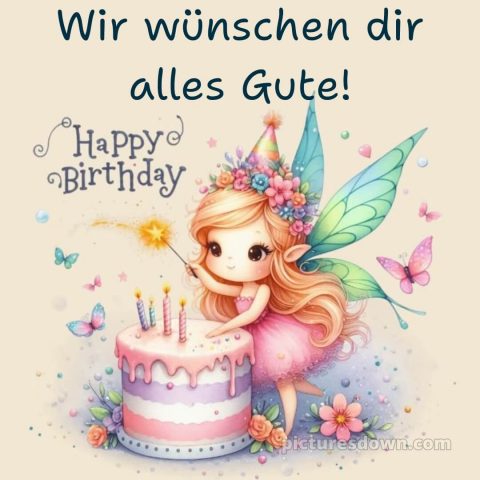 Geburtstag glückwünsche bild Fee kostenlos