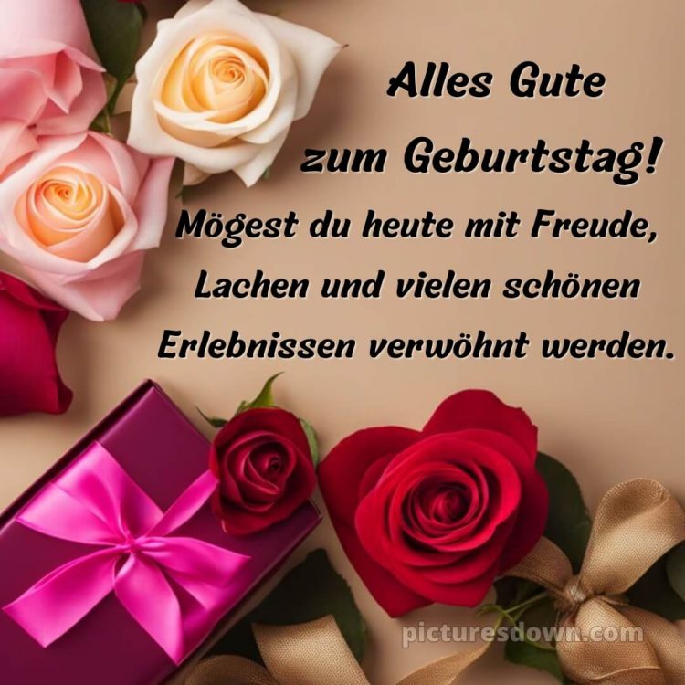 Geburtstag glückwünsche bild Blumen kostenlos