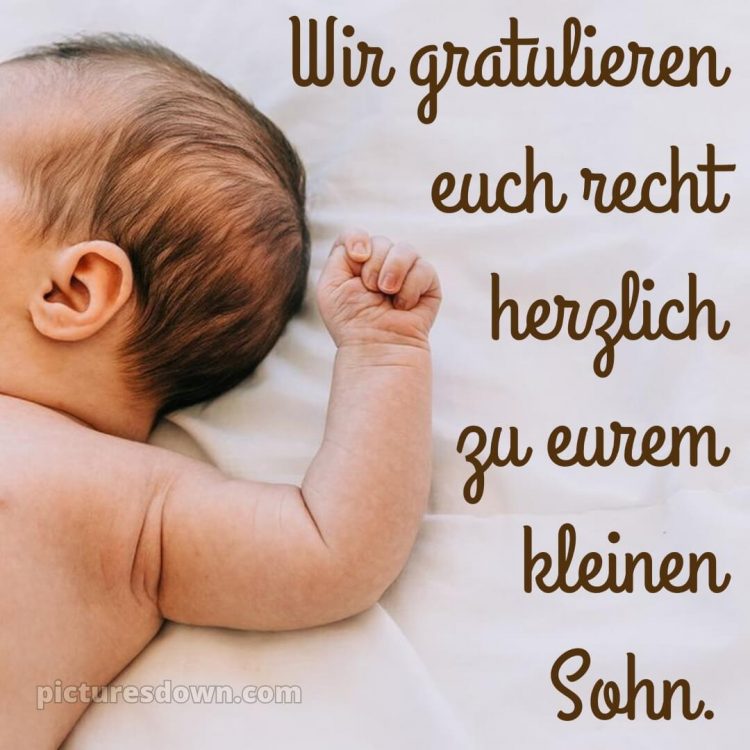 Glückwünsche zur geburt junge bild Kleinkind kostenlos