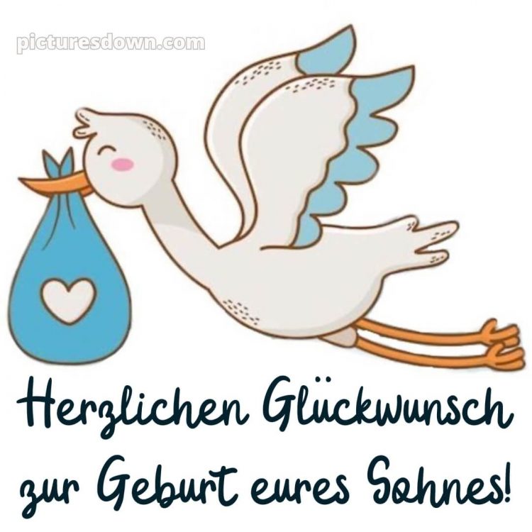 Glückwünsche zur geburt junge bild Vogel kostenlos