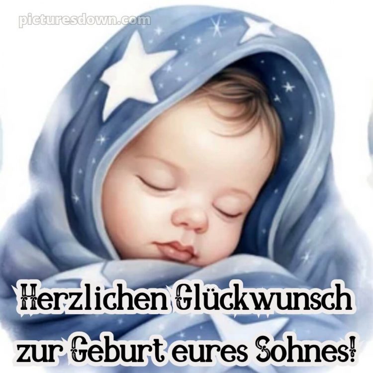 Glückwünsche zur geburt junge bild Kind kostenlos