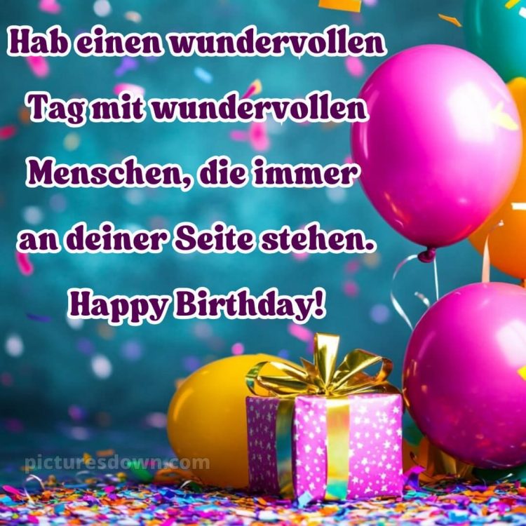 Glückwunsch zum geburtstag bild Geschenk kostenlos