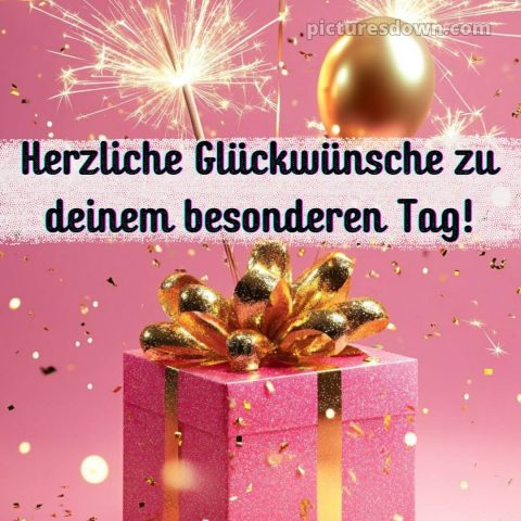 Glückwunsch zum geburtstag bild Wunderkerzen kostenlos
