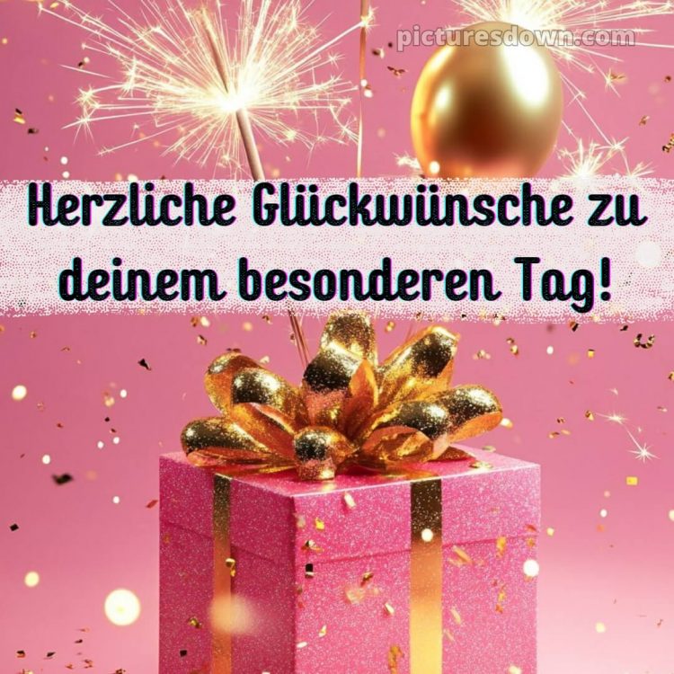Glückwunsch zum geburtstag bild Wunderkerzen kostenlos