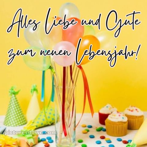 Glückwunsch zum geburtstag bild Cupcakes kostenlos