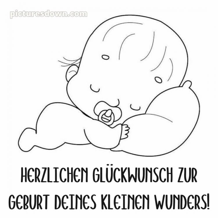 Glückwunsch zur geburt 1 bild Traum kostenlos