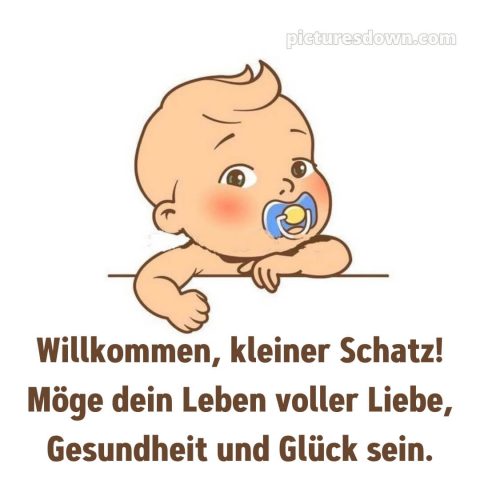 Glückwunsch zur geburt 1 bild Neugeborenes kostenlos