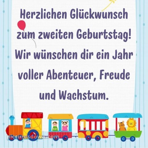 Kurze geburtstagswünsche 2 geburtstag bild Zug kostenlos