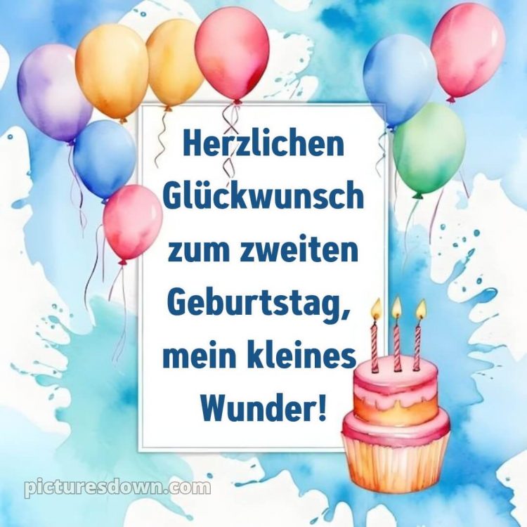 Kurze geburtstagswünsche 2 geburtstag bild Kerzen kostenlos