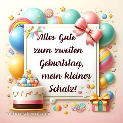 Kurze geburtstagswünsche 2 geburtstag bild Bogen kostenlos
