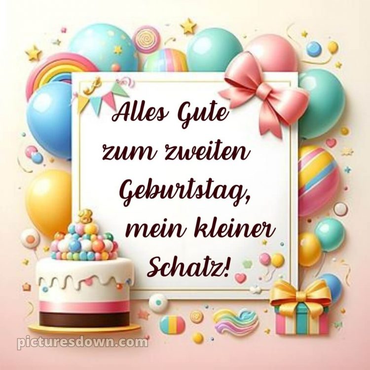 Kurze geburtstagswünsche 2 geburtstag bild Bogen kostenlos
