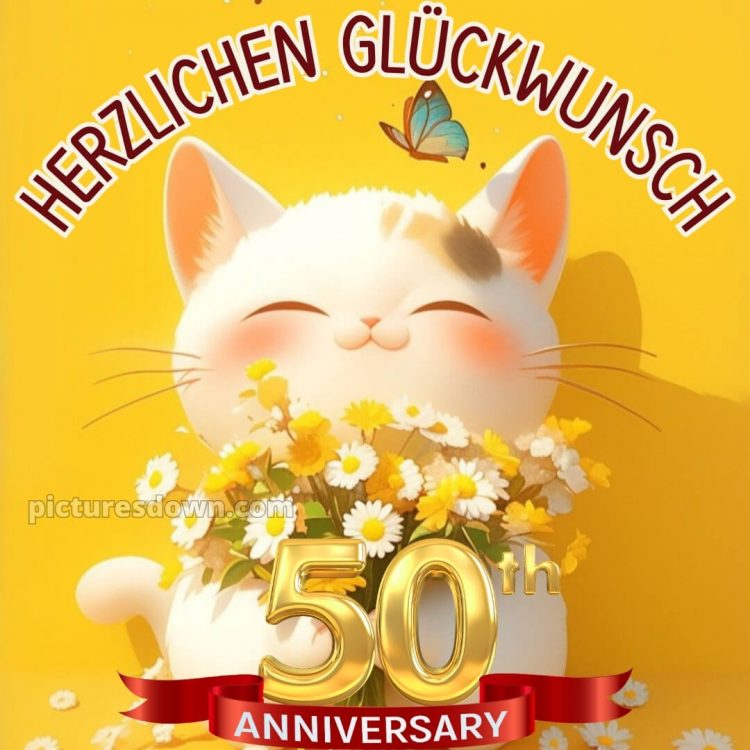 Kurze glückwünsche zum 50. geburtstag lustig bild Blumenstrauß kostenlos