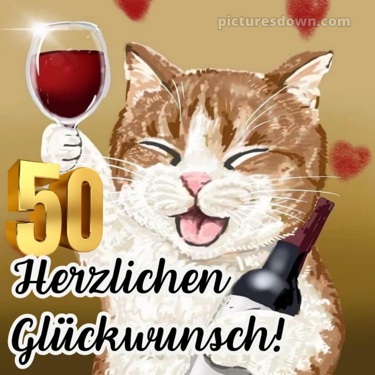 Kurze glückwünsche zum 50. geburtstag lustig bild Wein kostenlos