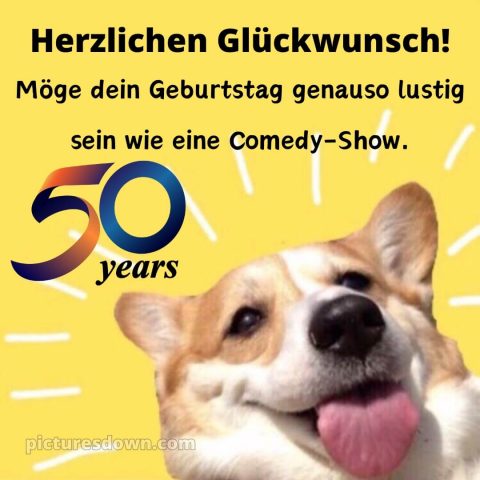 Kurze glückwünsche zum 50. geburtstag lustig bild Zunge kostenlos