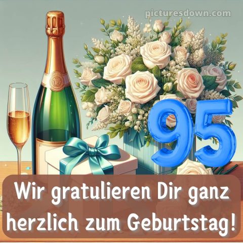Kurze glückwünsche zum 95 geburtstag bild Sekt kostenlos