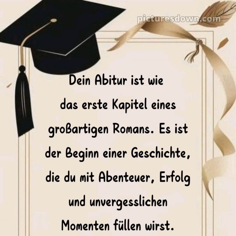 Kurze glückwünsche zum abitur bild Band kostenlos